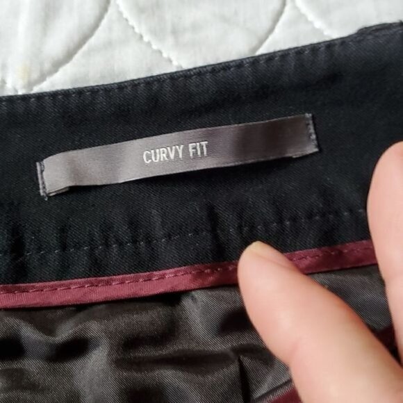 Eddie Bauer Curvy Fit Spandex Black Pocketed High Rise‎ Zippered Sz 8L Pants - Picture 3 of 11